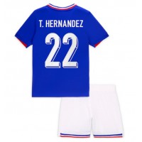 Maglia Calcio Francia Theo Hernandez #22 Prima Divisa Bambino Europei 2024 Manica Corta (+ pantaloncini)